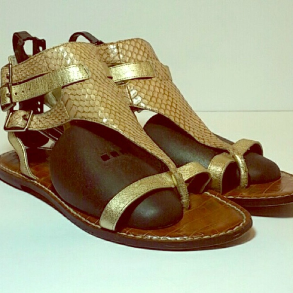 Sam Edelman Glenna Snake Print Gladiators 9.5 M
